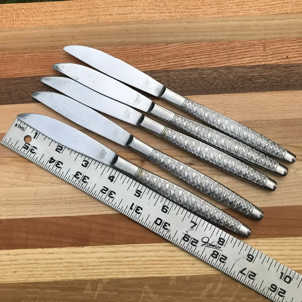National Co Rare La Concha Solid Stainless Japan Flatware - 16 piece mixed set